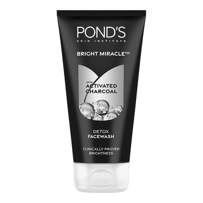 Ponds Bright Miracle Detox Facewash with 10X Power of Charcoal - 150g