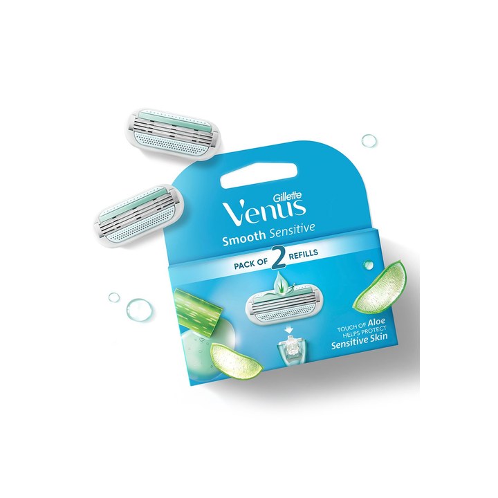 Gillette Venus Women Set of 2 Cartridges with Aloe Extracts