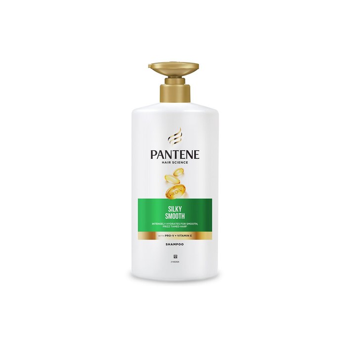 Pantene Hair Science Silky Smooth Shampoo with Pro-Vitamins &Vitamin E - 650ml
