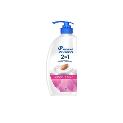 Head & Shoulders Smooth & Silky 2-in-1 Anti-Dandruff Shampoo & Conditioner 650ml