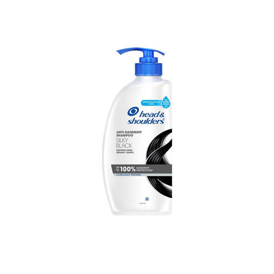 Head & Shoulders Unisex Silky Black Anti Dandruff Shampoo 650 ml