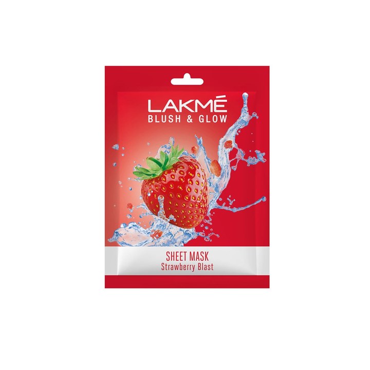 Lakme Blush & Glow Strawberry Sheet Mask 25 ml