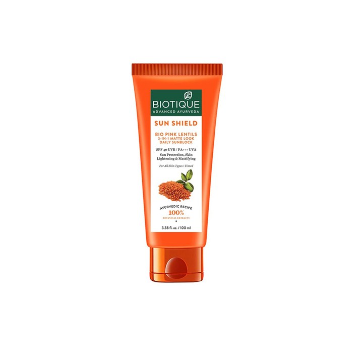 Biotique Bio Sun Shield Pink Lentils Matte Sunscreen 100 ml