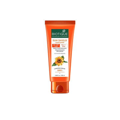 Biotique Unisex Sun Shield Sunflower Matte Sunscreen Gel SPF 50 100ml