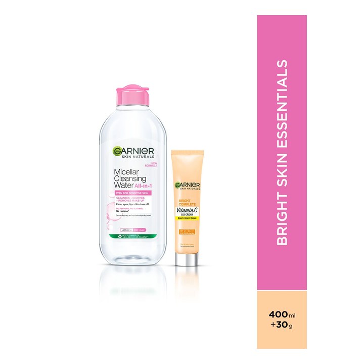 Garnier Skin Naturals Micellar Cleansing Water 400 ml & BB Cream 30g