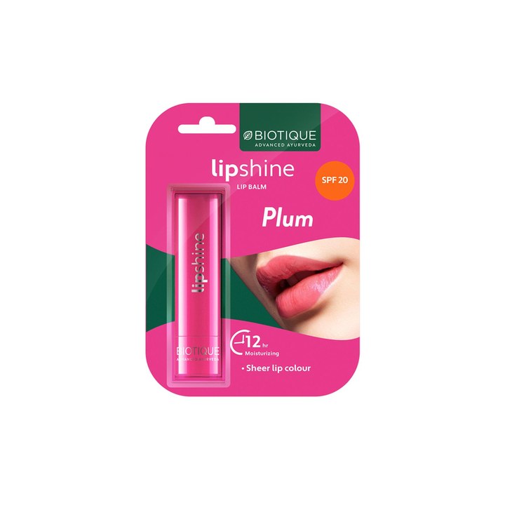 Biotique Magikisses SPF 20 Moisturising Sheer Lip Balm - Plum Lush