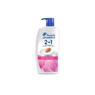 Head & Shoulders 2-in-1 Smooth & Silky Anti-Dandruff Shampoo + Conditioner - 1L