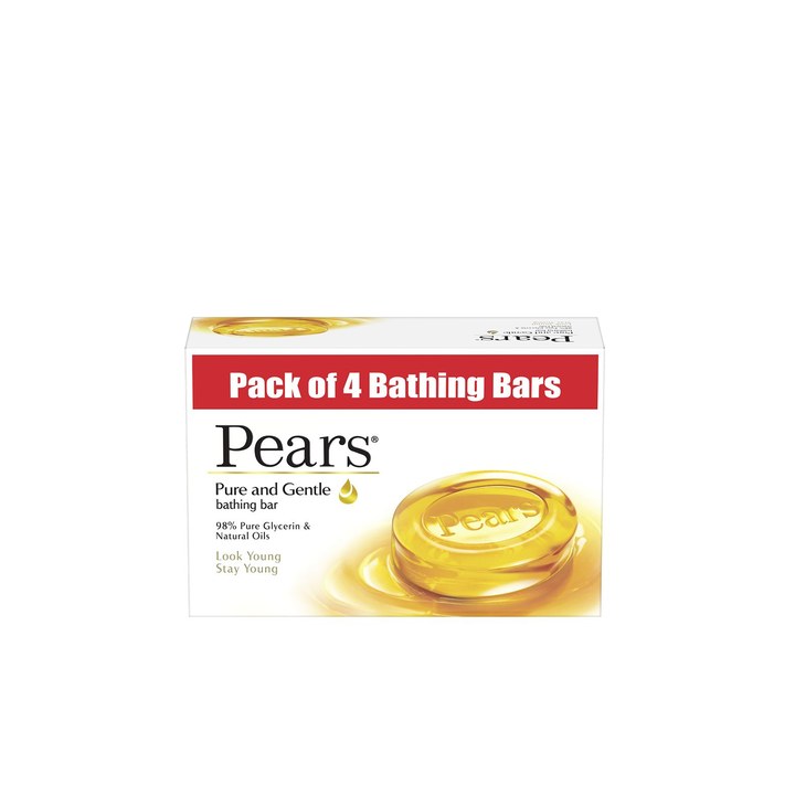 Pears Pack of 4 Pure & Gentle Bathing Bars