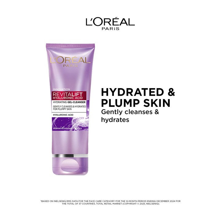 LOreal Paris Revitaliftgel Cleanser for Fresh Hydrated & Youthful Skin - 100 ml