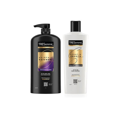 TRESemme Set of Hair Fall Defence Shampoo & Keratin Smooth Conditioner