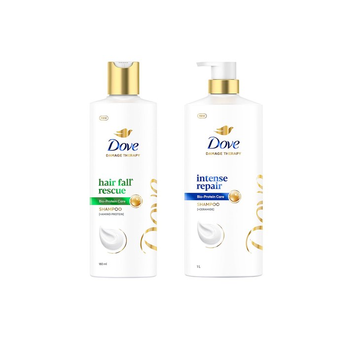 Dove Unisex Hair Fall Rescue Shampoo & Intense Repair Shampoo