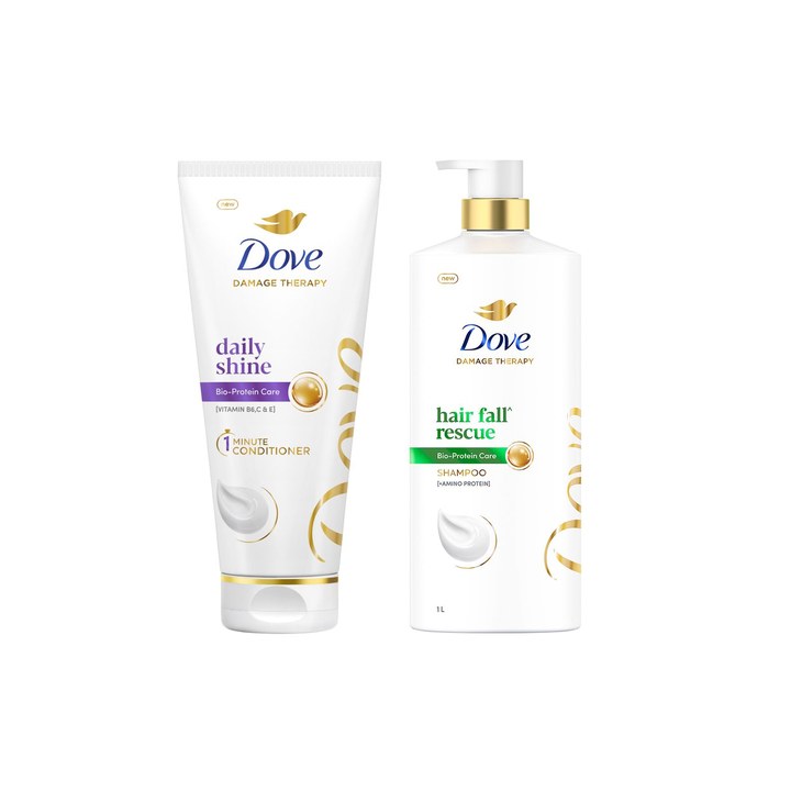 Dove Hair Fall Rescue Shampoo & Daily Shine Conditioner