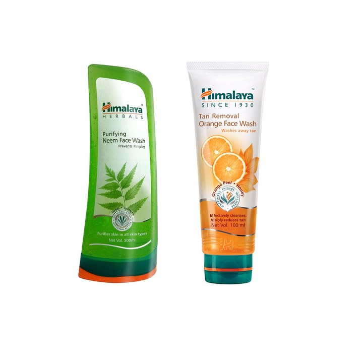 Himalaya Set of 2 Facewash - Purifying Neem & Tan Removal Orange