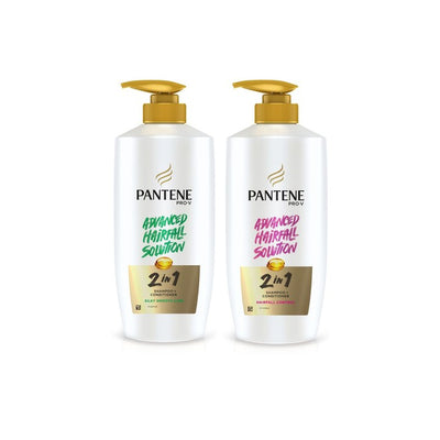 Pantene Set of 2 Advanced Hair Fall Solution 2 in 1 Shampoo + Conditioner