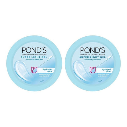 Ponds Set of 2 Super Light Gel Oil Free Moisturiser With Hyaluronic Acid - 100 ml Each