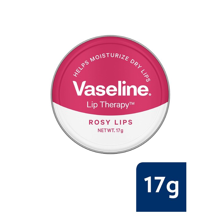 Vaseline Lip Therapy Tins For Moisturised & Soft Lips 17g - Rosy Lips