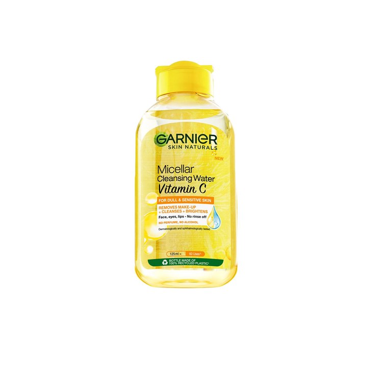 Garnier Vitamin C Micellar Water-Anti Pollution Cleanser For Dull Skin-125ml