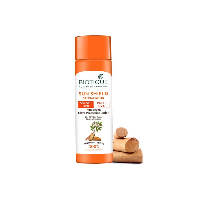 Biotique Bio Unisex Sandalwood SPF 50+ UVA/UVB Ultra Soothing Face Lotion 190 ml