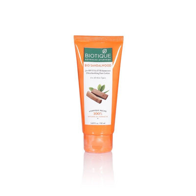 Biotique Sun Shield Sandalwood 50+SPF Ultra Protective Sunscreen Lotion 50 ml