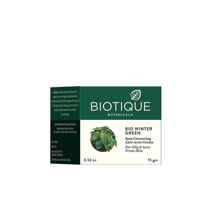 Biotique Winter Green Spot Correcting Anti-Acne Cream 15 g