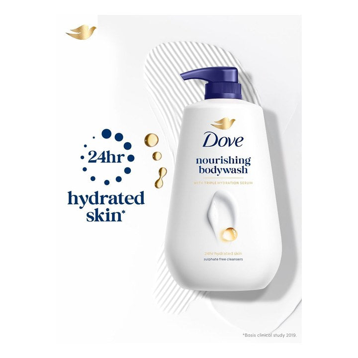 Dove Nourishing Body Wash with Triple Hydration Serum - 825ml