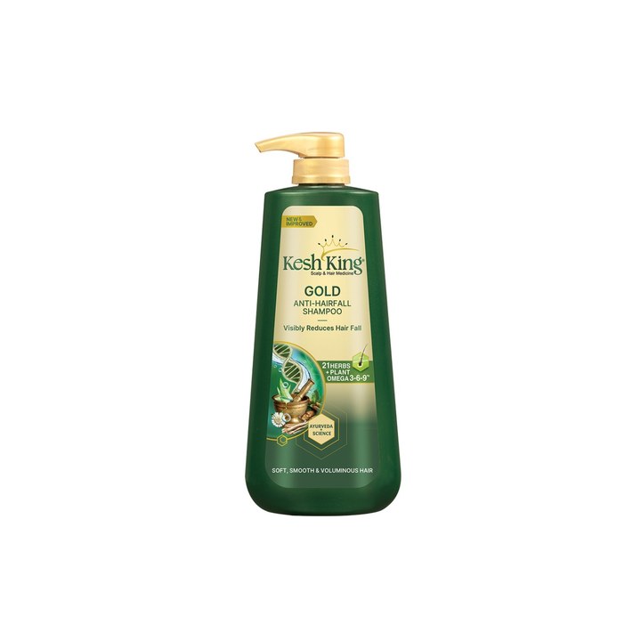 Kesh King Gold Anti Hairfall Shampoo for Soft Smooth & Voluminous Hair - 600 ml