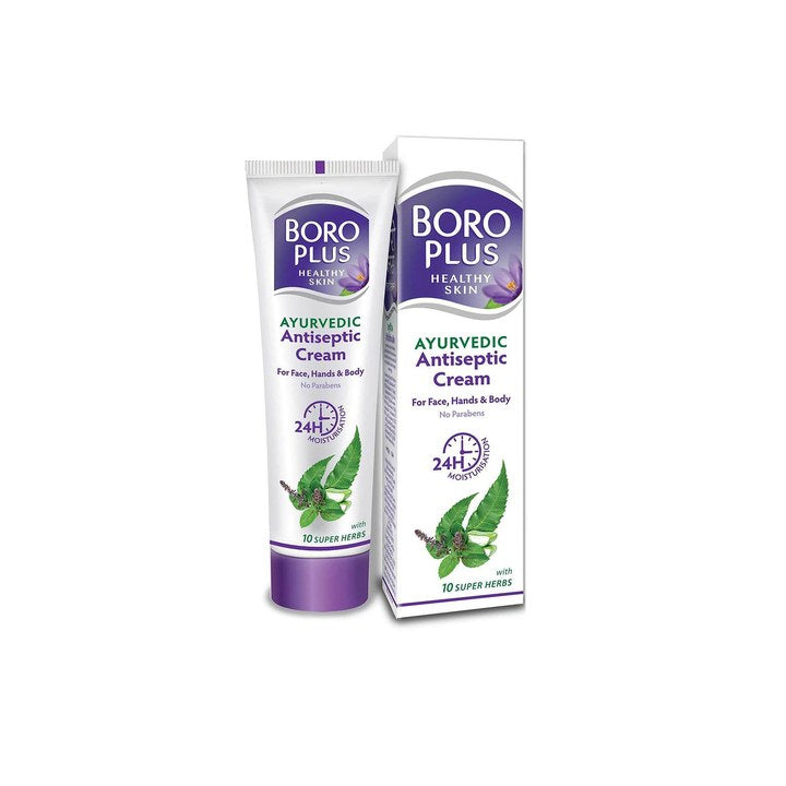 BOROPLUS Ayurvedic Antiseptic Cream with 10 Super Herbs - 120 ml