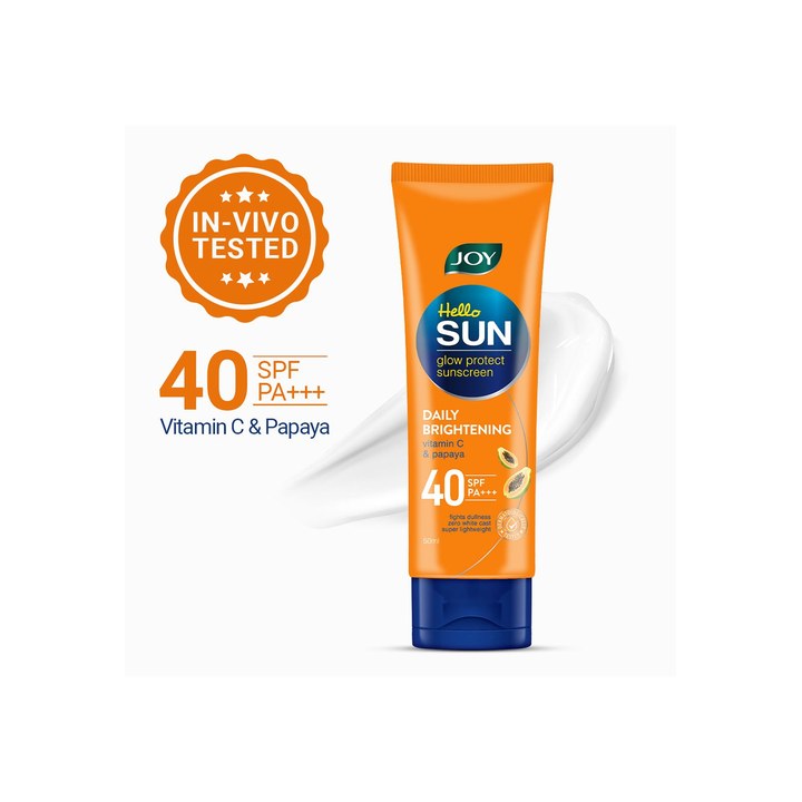 Joy Hello Sun Glow Protect Sunscreen Daily Brightening SPF40 PA+++ 50ml