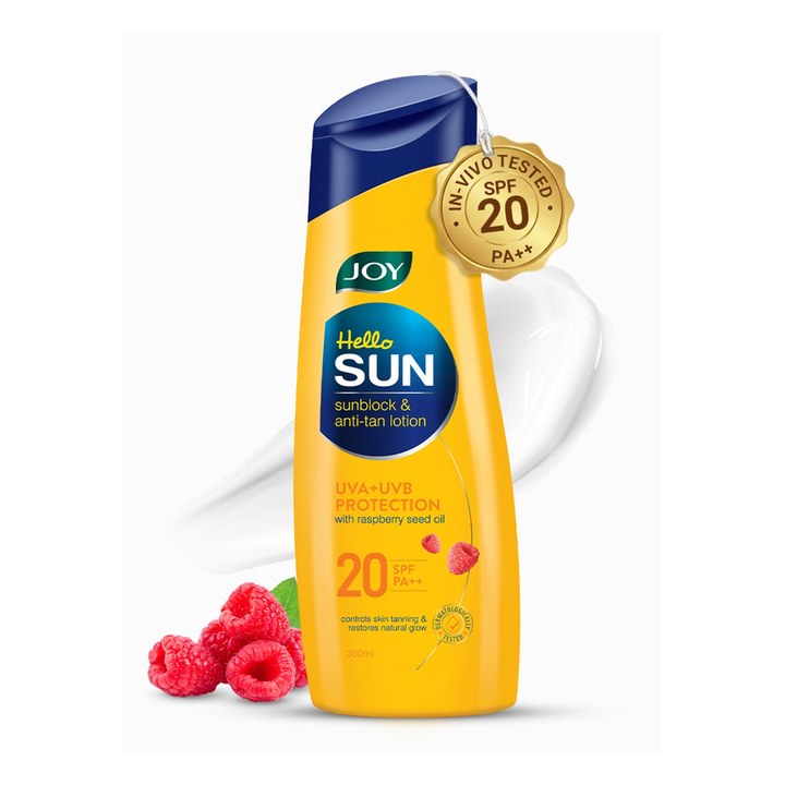 JOY Sunscreen Body Lotion SPF 20 PA++ - Controls Skin Tanning - 300ml