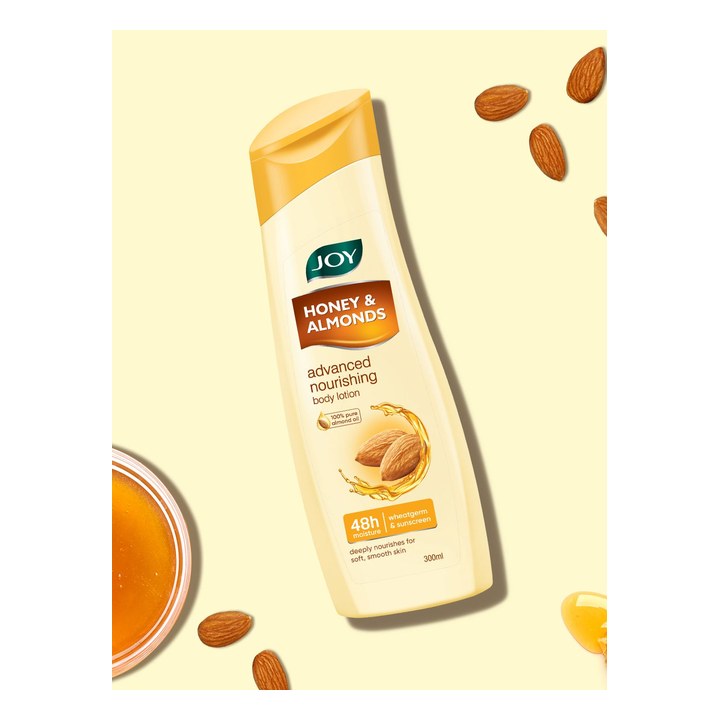 JOY Honey & Almonds Advanced Nourishing Body Lotion For Summer - 300ml
