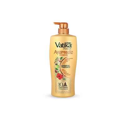 Dabur Vatika Ayurvedic Shampoo Damage Therapy with 10 Natural Herbs - 640ml