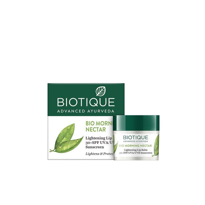 Biotique Morning Nectar SPF 30 Lip Balm For Glossy Lips & Prevents Hydration - 12g