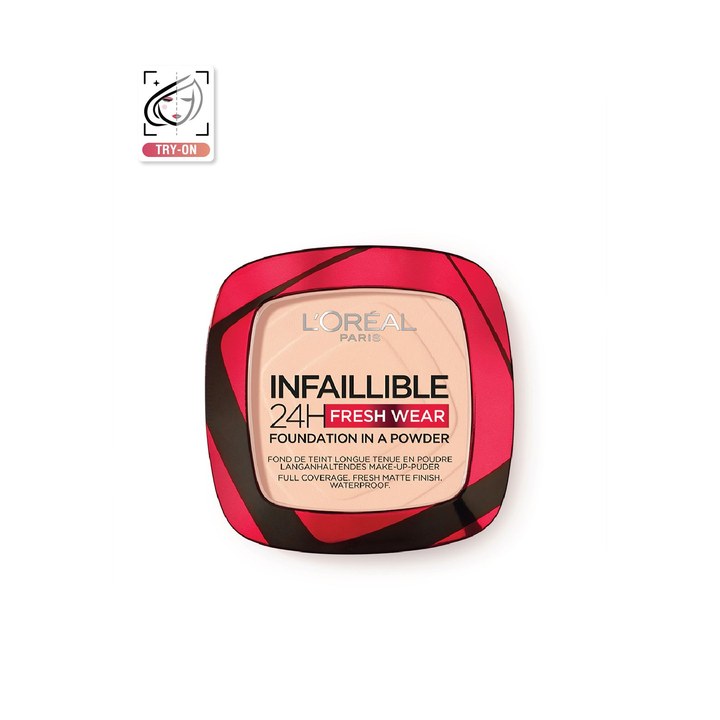 LOreal Paris Infallible 24H Fresh Wear Powder Foundation 9 g - Rose Sand 180