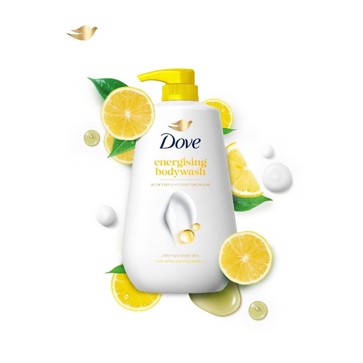 Dove Energising Bodywash with Triple Hydration Serum - 825ml
