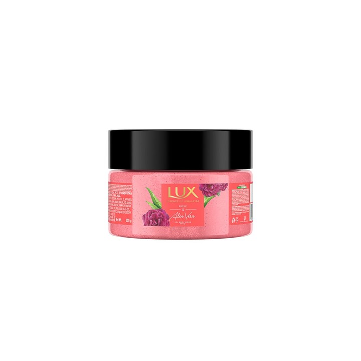 LUX Essence of Himalayas Rose & Aloe Vera Gel Body Scrub - 300g
