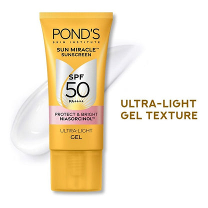 Ponds Protect & Bright Sun Miracle SPF 50 PA+++ Creme Gel Sunscreen - 50 g