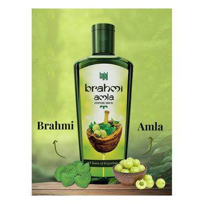 BAJAJ CONSUMER CARE Set of 2 Brahmi Amla Ayurvedic Hair Oil - 400 ml Each