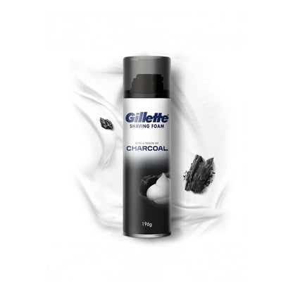 Gillette Men Pre-Shave Foam with Charcoal - 196g