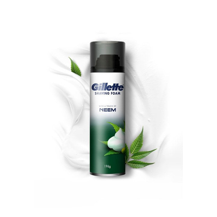 Gillette Men Pre-Shave Foam with Neem - 196g