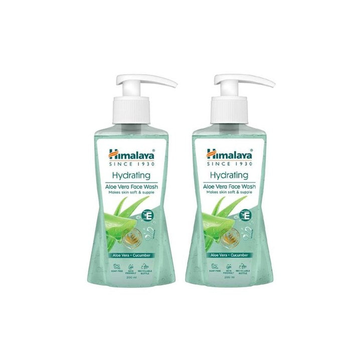 Himalaya Set of 2 Hydrating Aloe Vera Face Wash - 200 ml each