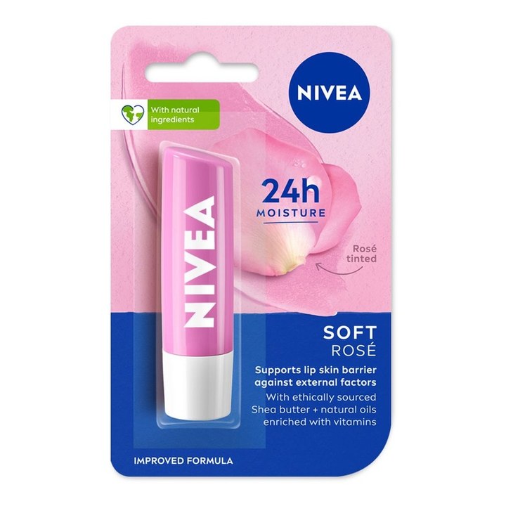Nivea Soft Rose Caring Lip Balm