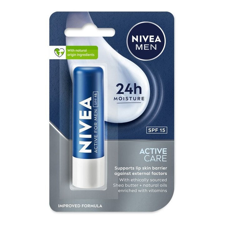 Nivea Men B5 Active Care SPF 15 Lip Balm 4.8 g