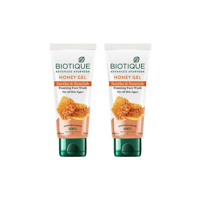 Biotique Set of 2 Bio Honey Gel Refreshing Foaming Face Wash - 100ml each