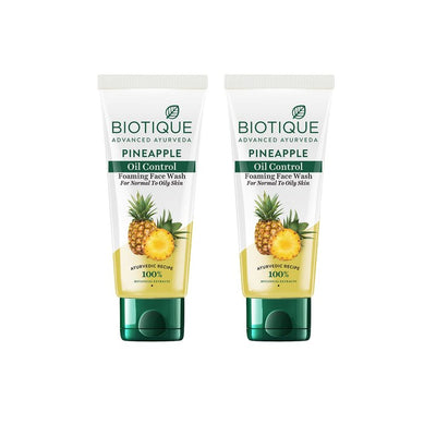 Biotique Set of 2 Bio Pineapple Oil Balancing Face Wash - 100ml each