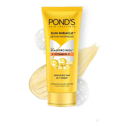 Ponds DeTan Facewash With Niacinamide & Vitamin C Reduces Tan - 100g