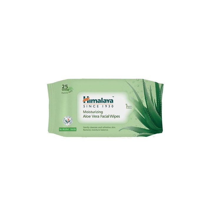 Himalaya Moisturizing Aloe Vera Extra Soft Facial Wipes - 25 Pulls