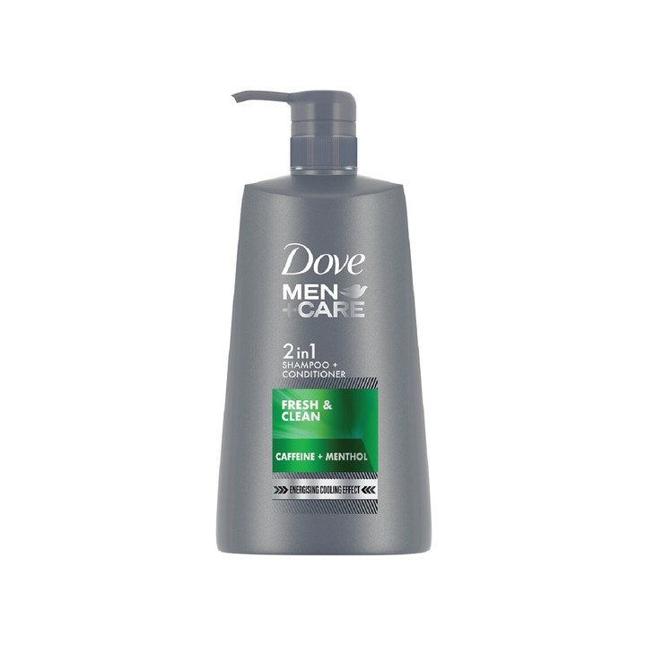 Dove Men +Care Fresh & Clean 2-in-1 Shampoo + Conditioner with Caffeine & Menthol - 650ml
