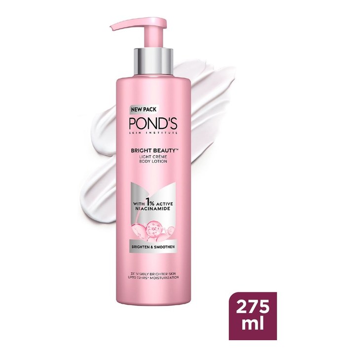 Ponds Bright Beauty Light Creme Body Lotion for Smooth & Bright Skin - 275ml