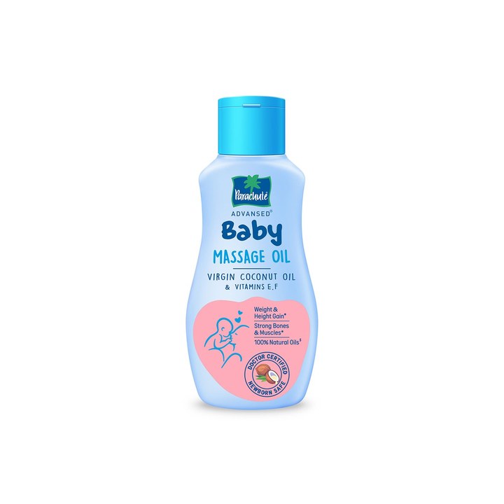 Parachute Advansed Baby Massage Oil with 100% Virgin Coconut Oil & Vitamins E & F - 200ml