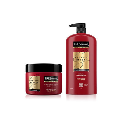 TRESemme Keratin Smooth Shampoo 1L & Mask 300ml